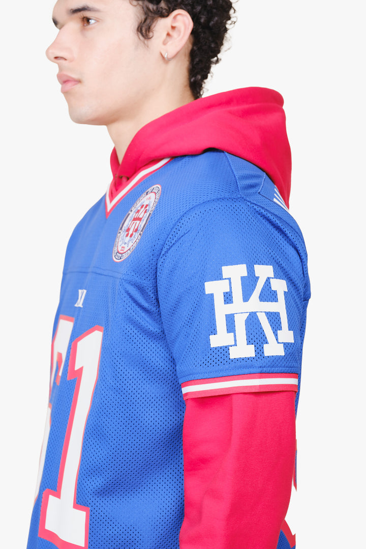 High quality football jersey with hard knocks detailing
#color_royal-blue