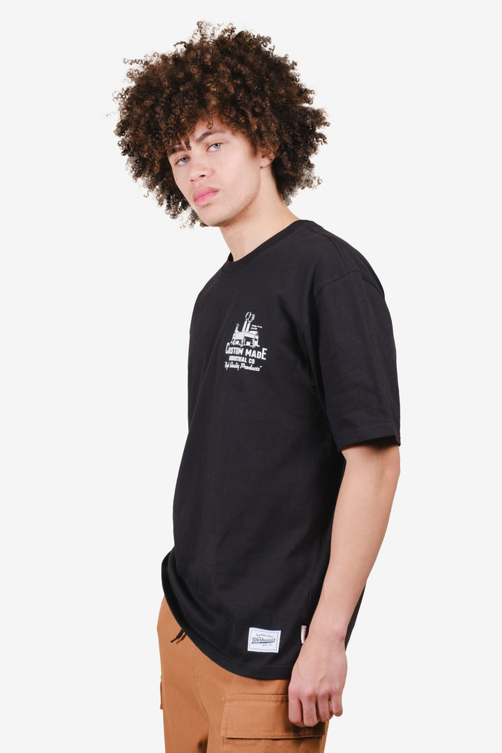 Men's cotton crewneck t-shirt #color_black