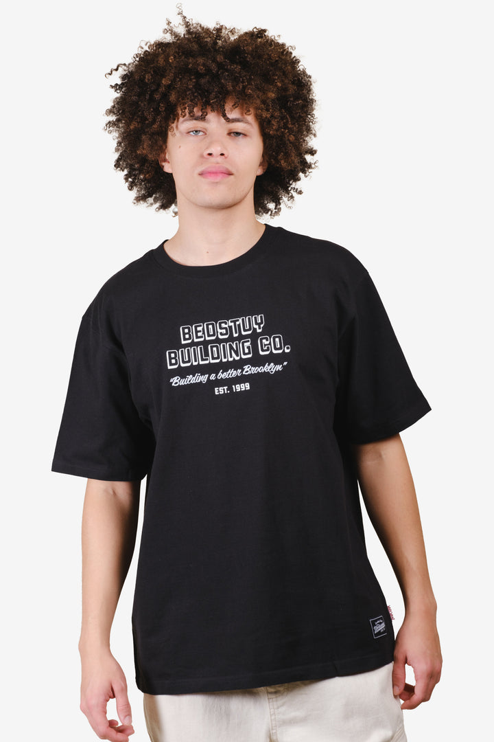 Premium heavyweight Bedstuy building tee  #color_black 