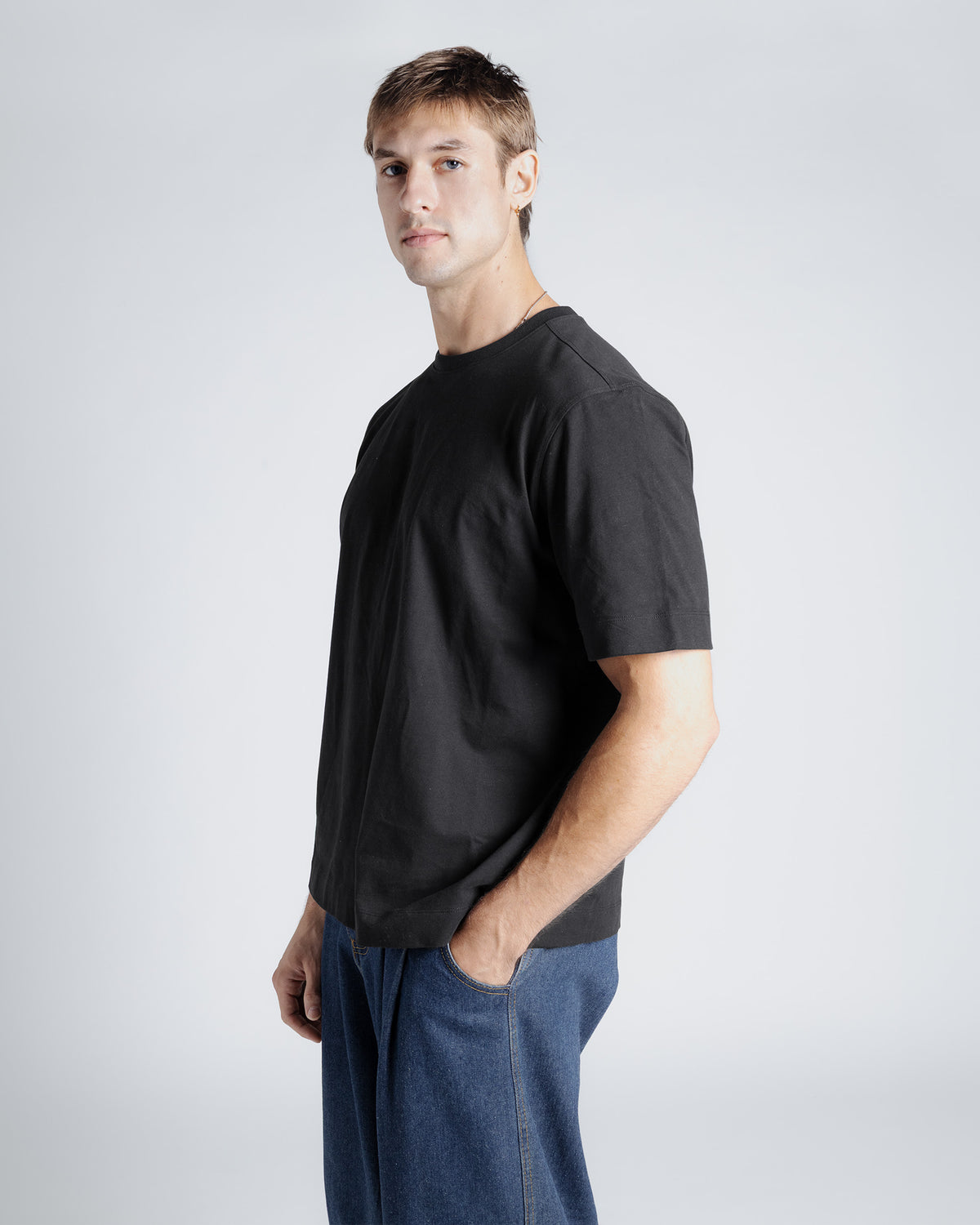 Originals Heavy Weight Cotton Crewneck Tee in Black