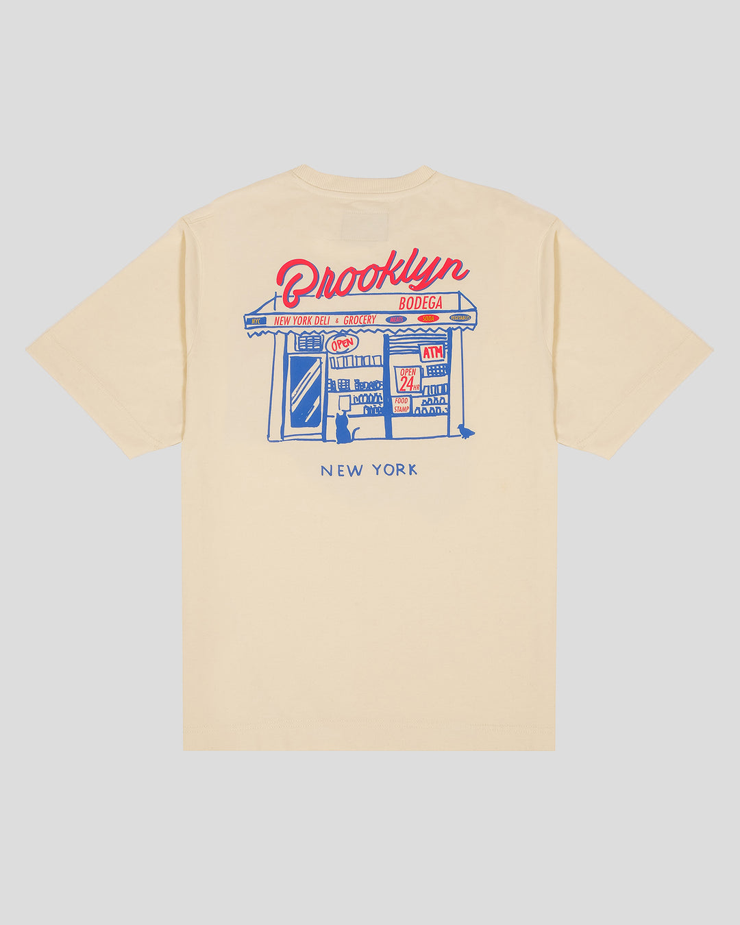 Heavyweight Brooklyn Bodega Tee - Light Yellow