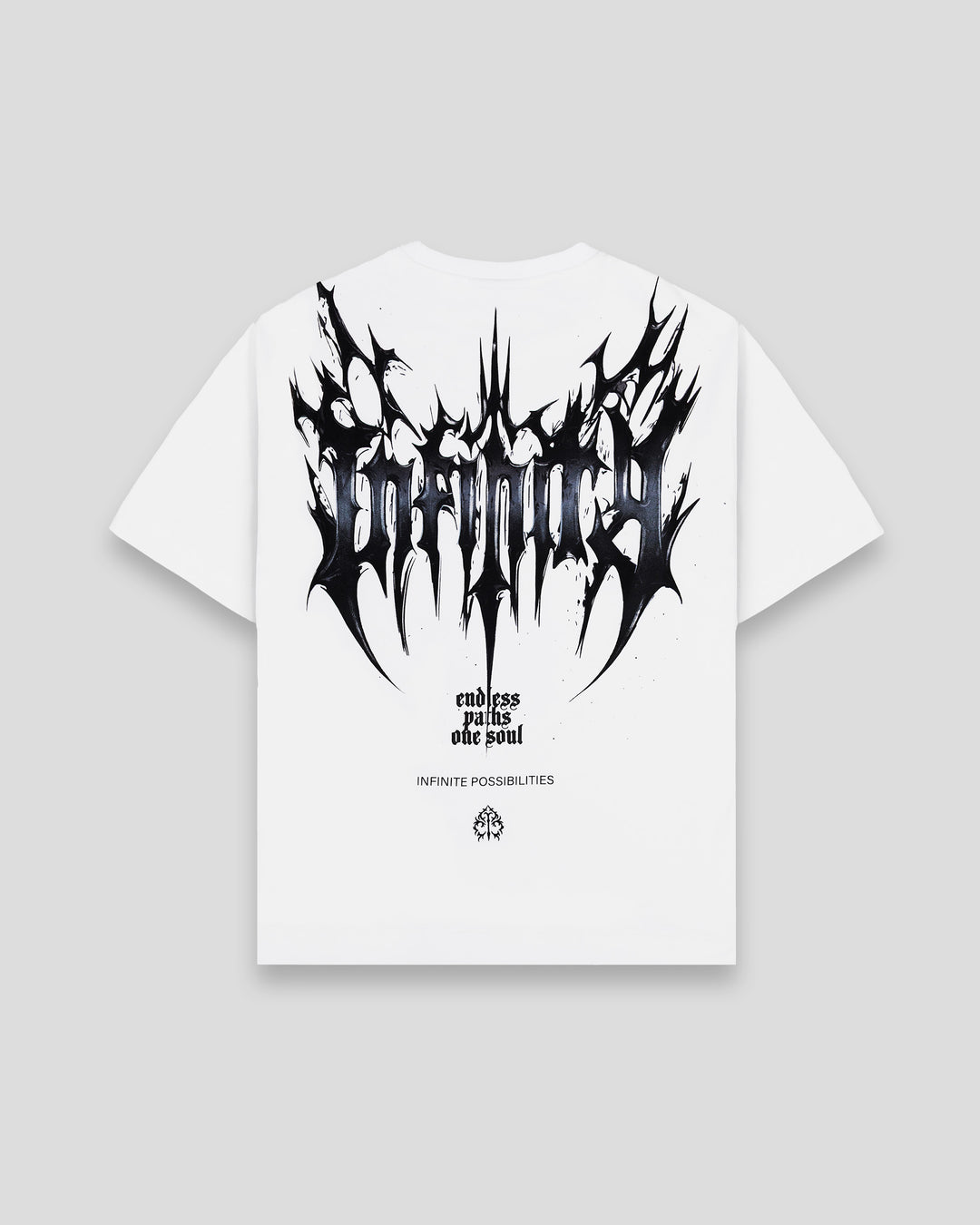 Infinity Graphic Cotton Tee - White