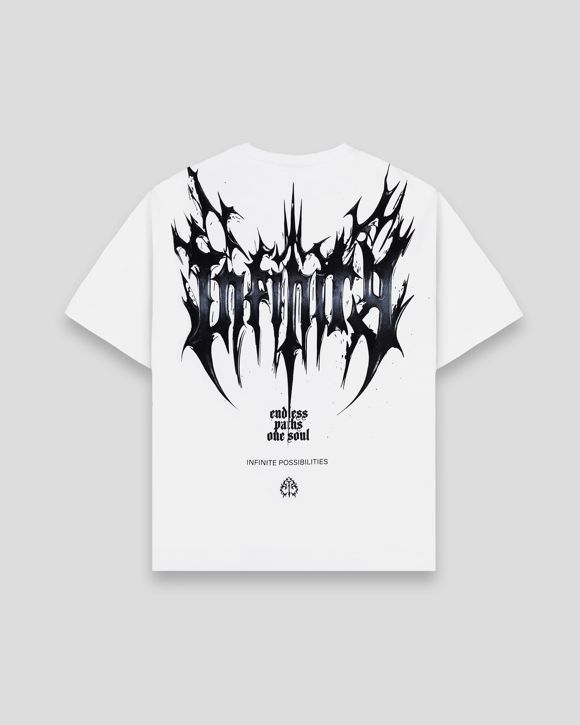 Infinity Graphic Cotton Tee in White