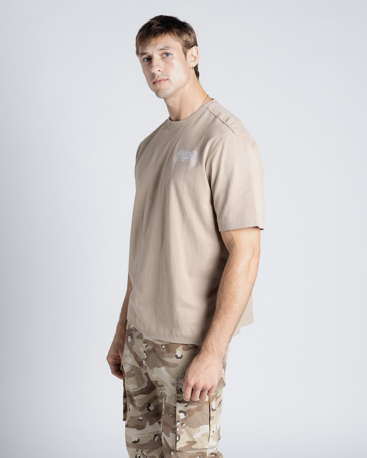 Fallen Tee in Pumice stone