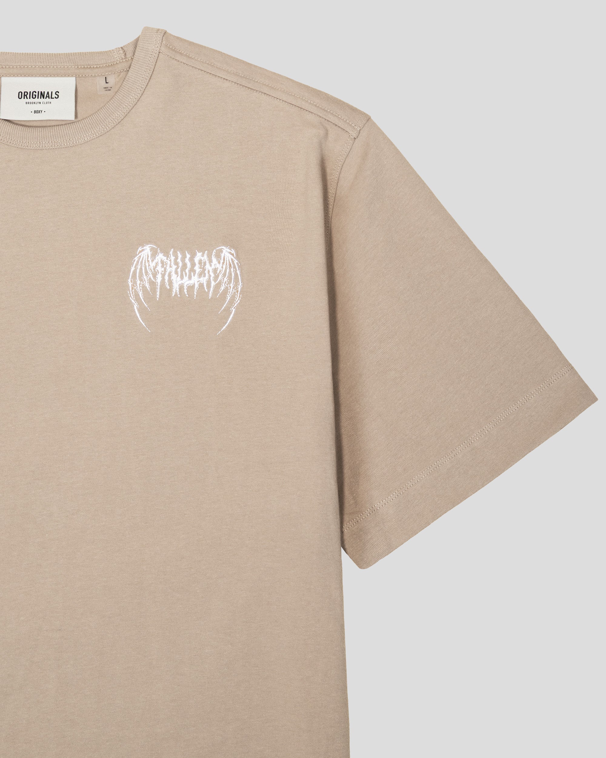 Fallen Tee in Pumice stone