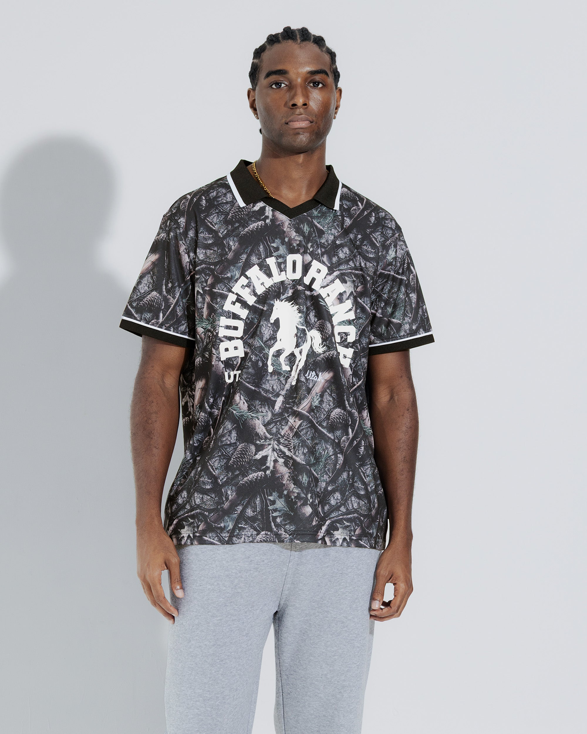 Buffalo Camo Soccer Jersey in Photo camo