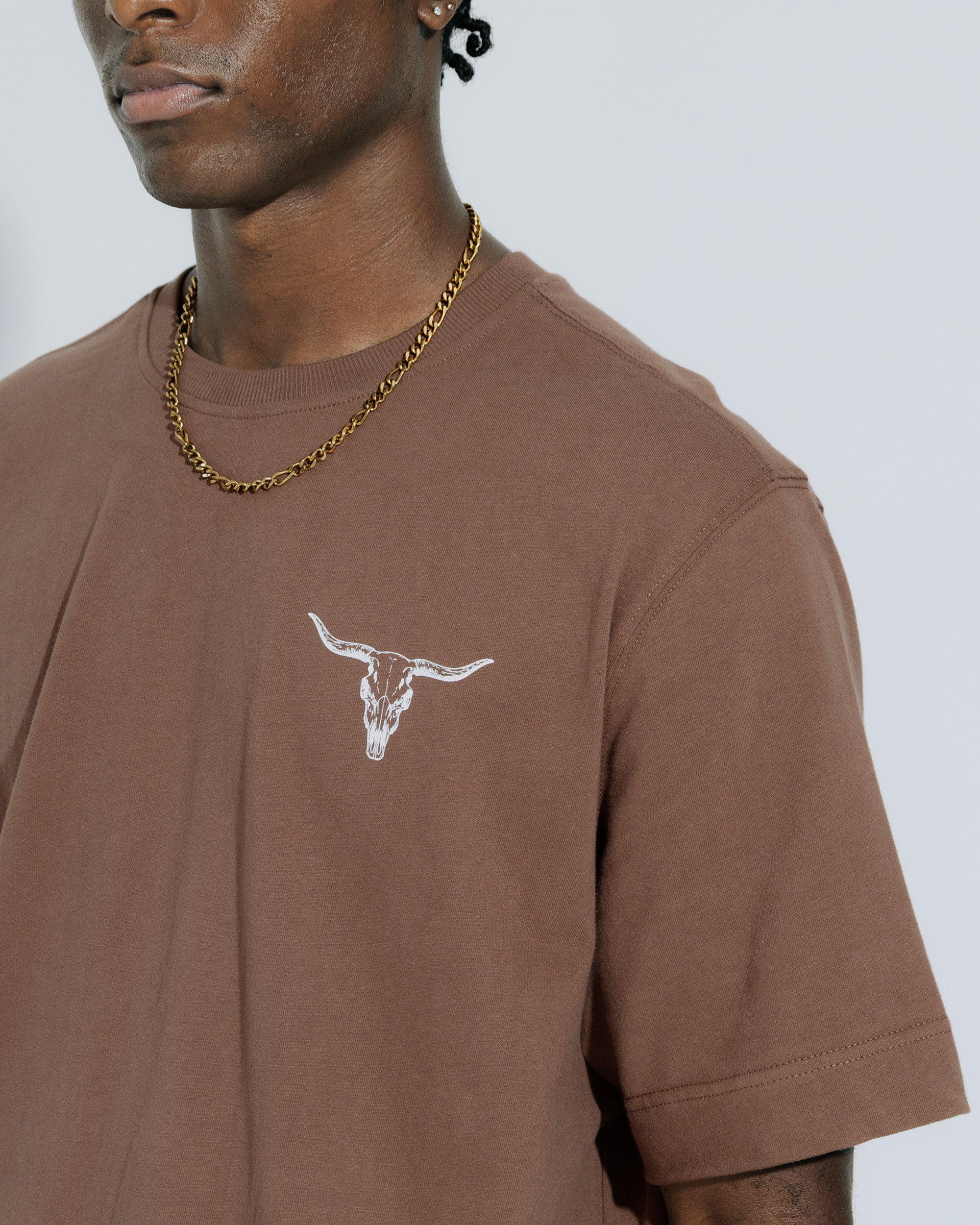 Outlaw Ranch Tee in Brown