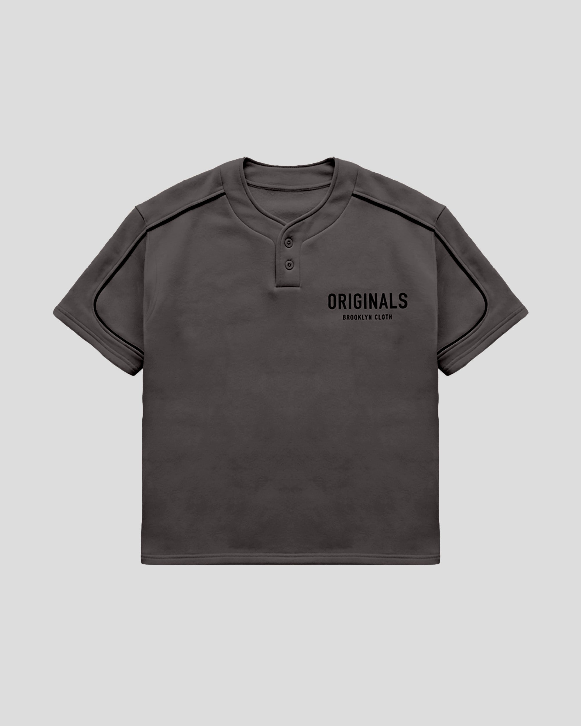 Originals Fleece Baseball Shirt| Mens Top | Brooklyn Cloth