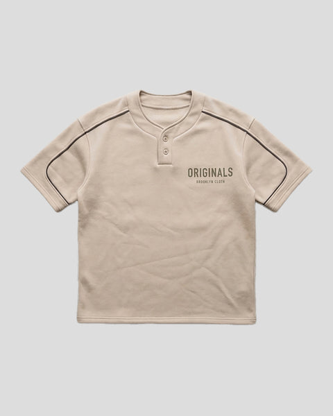 Originals Fleece Baseball Shirt| Mens Top | Brooklyn Cloth