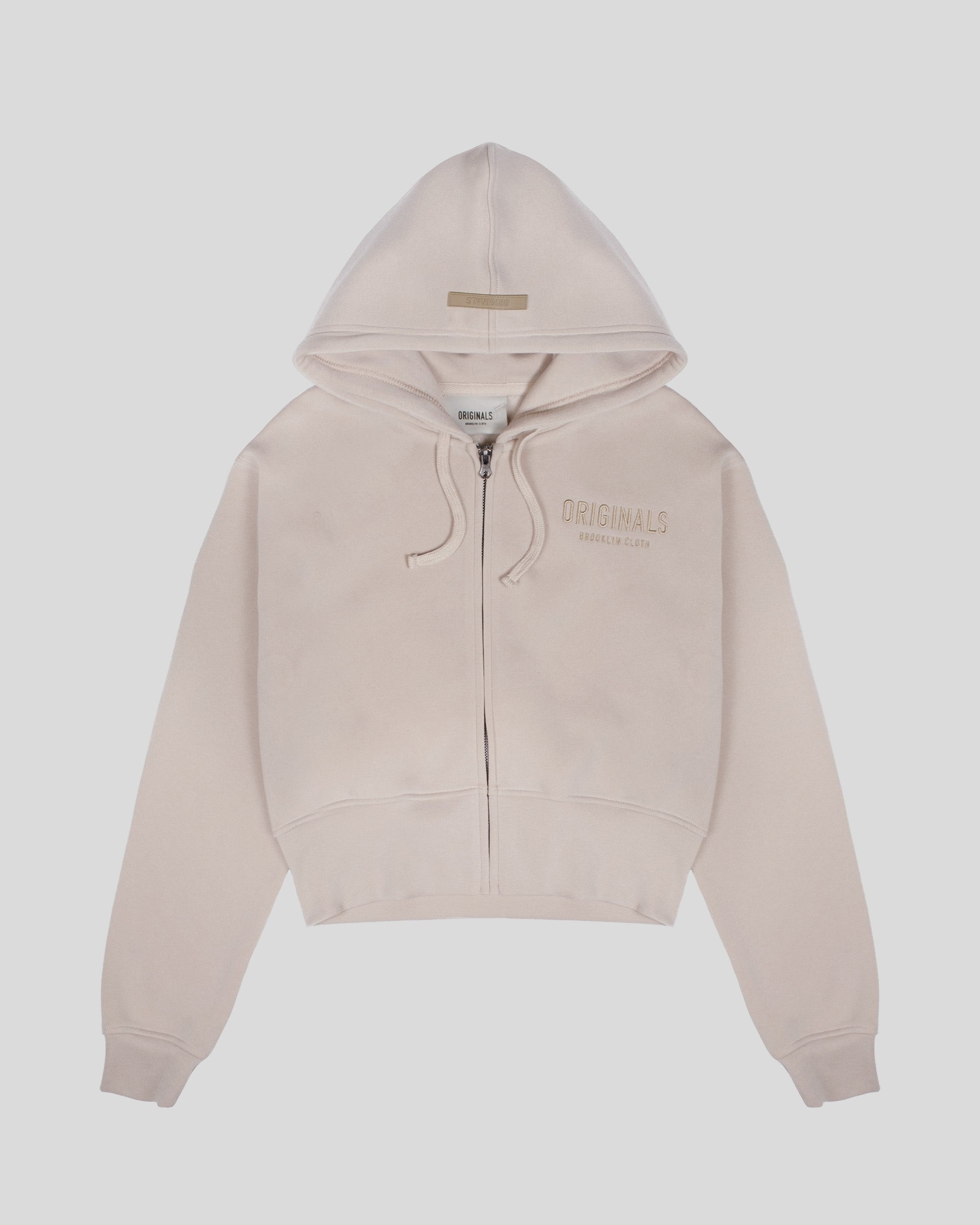 Women's Originals Cropped Zip Hoodie | Brooklyn Cloth