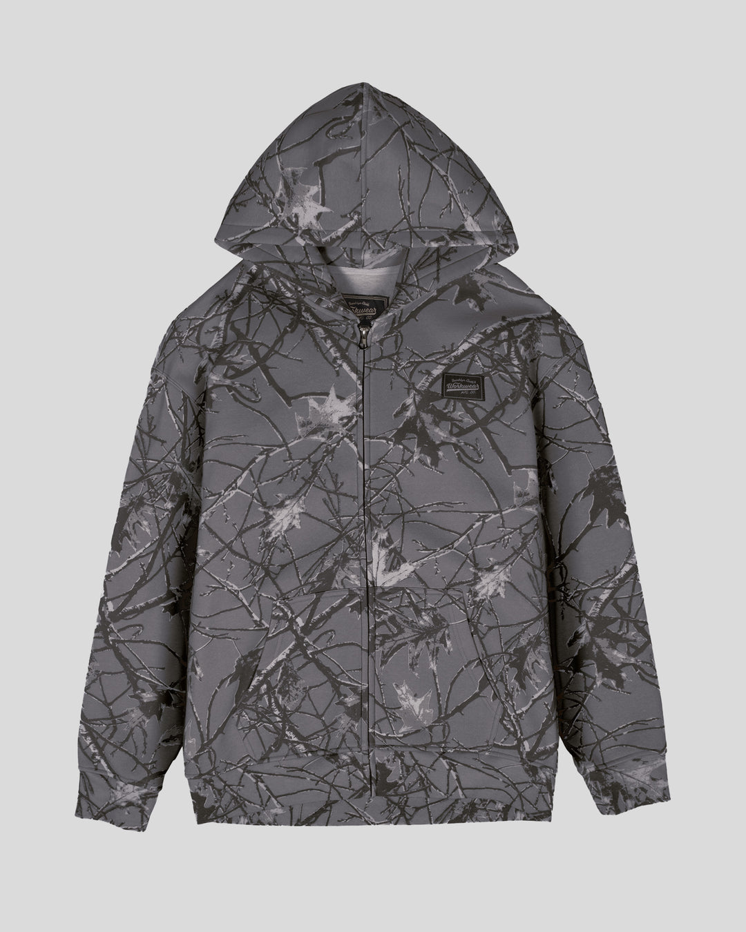 Heavyweight Camo Full Zip - Dusty Black