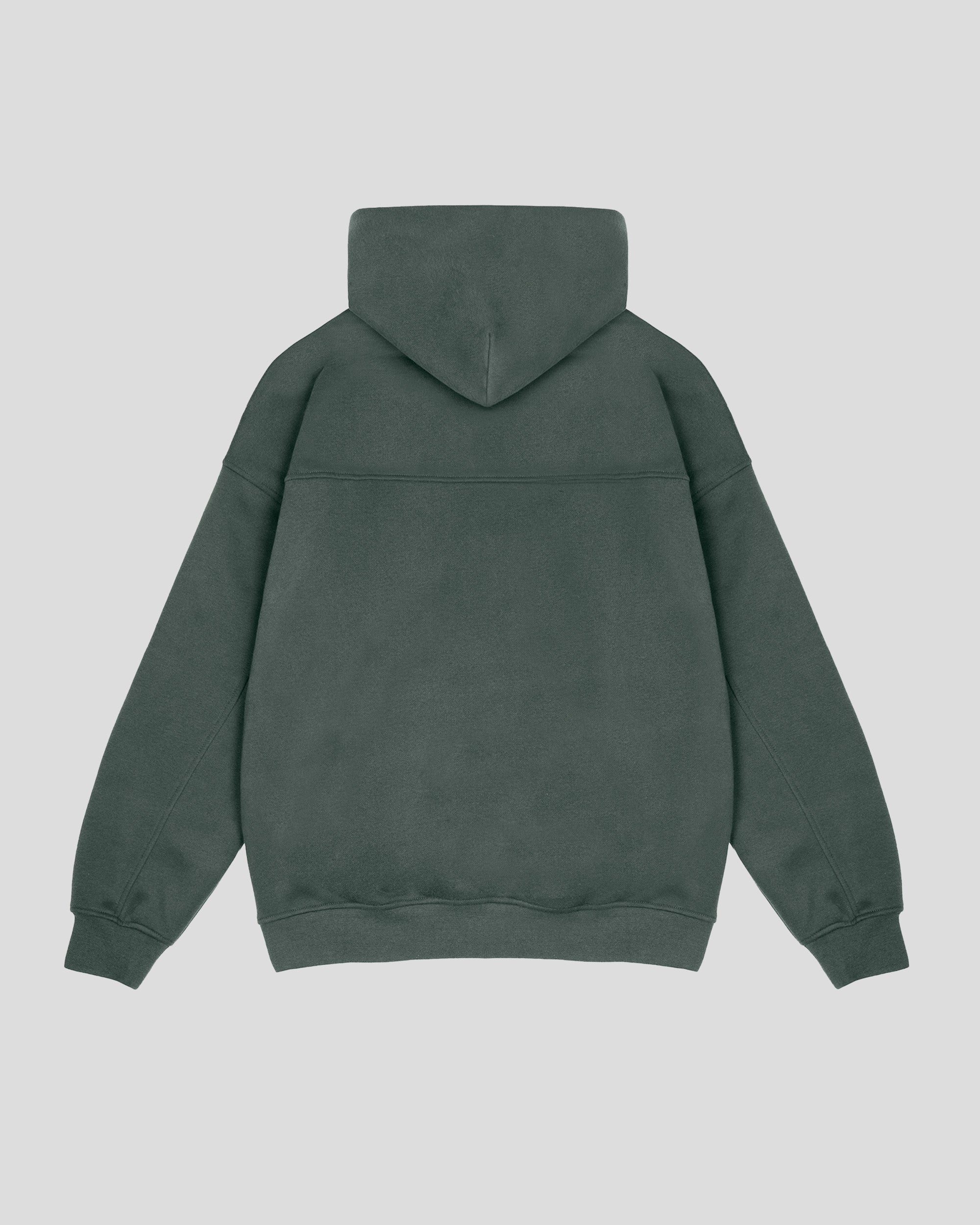 Originals Heavy Weight Boxy Zip Hoodie in Dark spruce