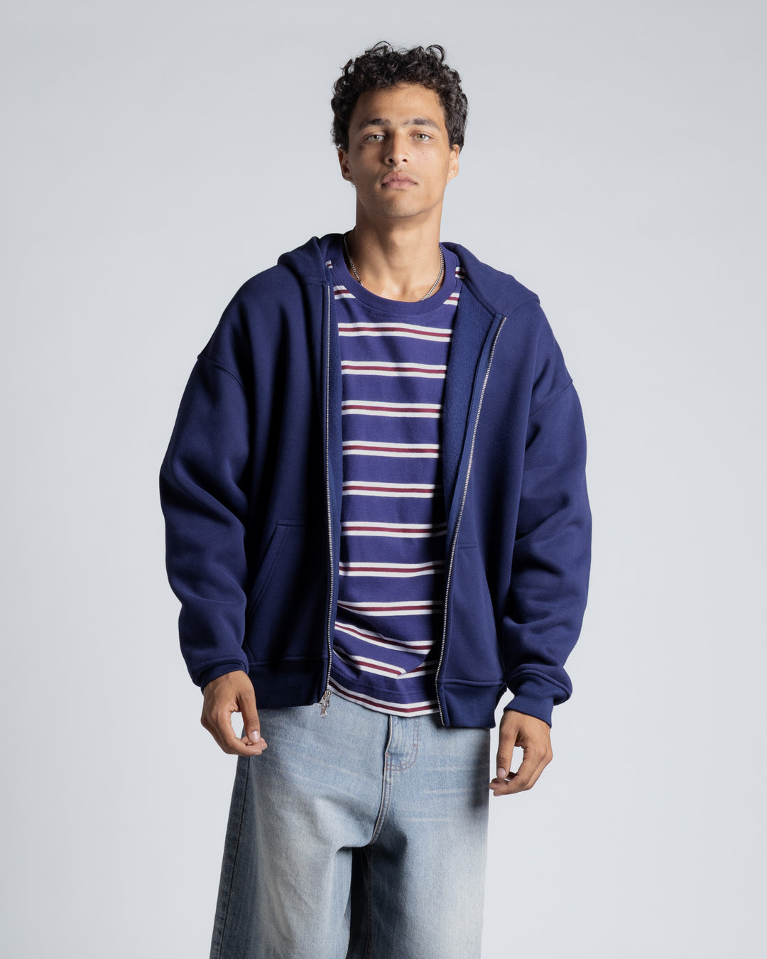 The Daily Heavyweight Zip Hoodie - Navy