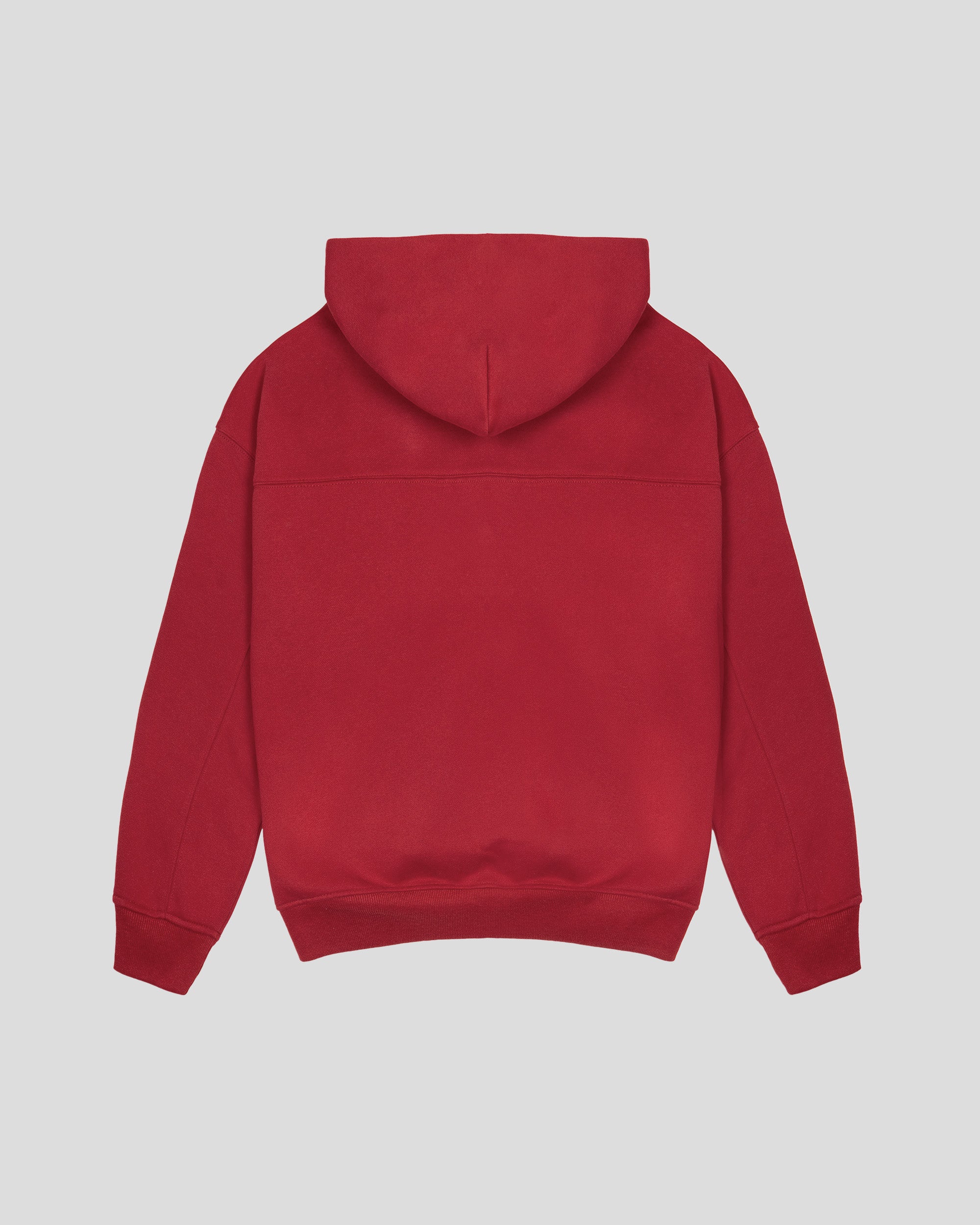 Originals Heavy Weight Boxy Zip Hoodie in Red dhalia