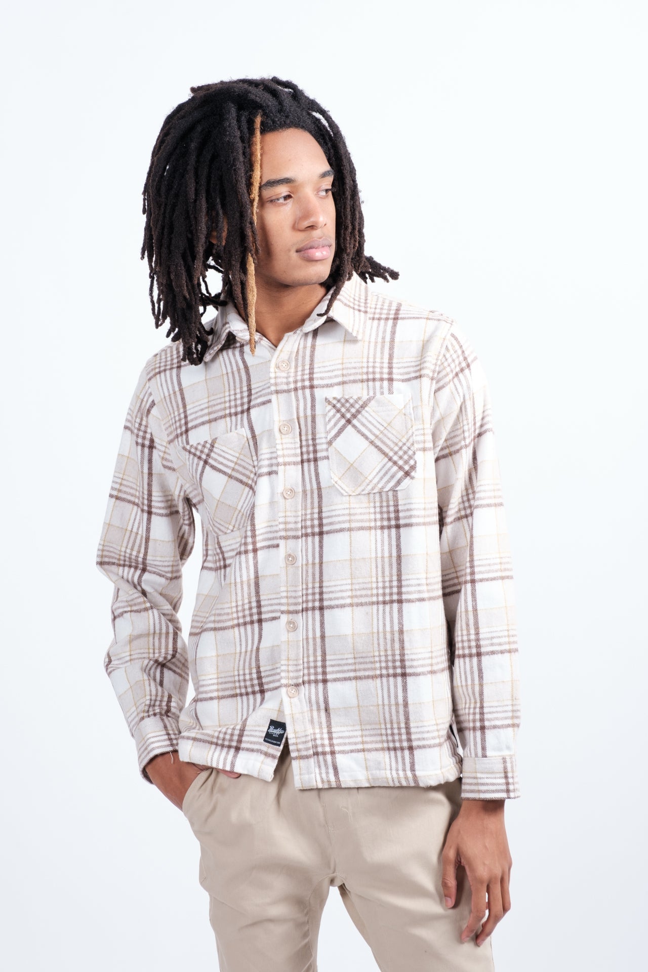 Heavyweight flannel shirt for all seasons
#color_cream