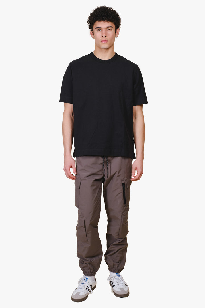 Diagonal Multi Caro Pocket Jogger #color_charcoal-grey