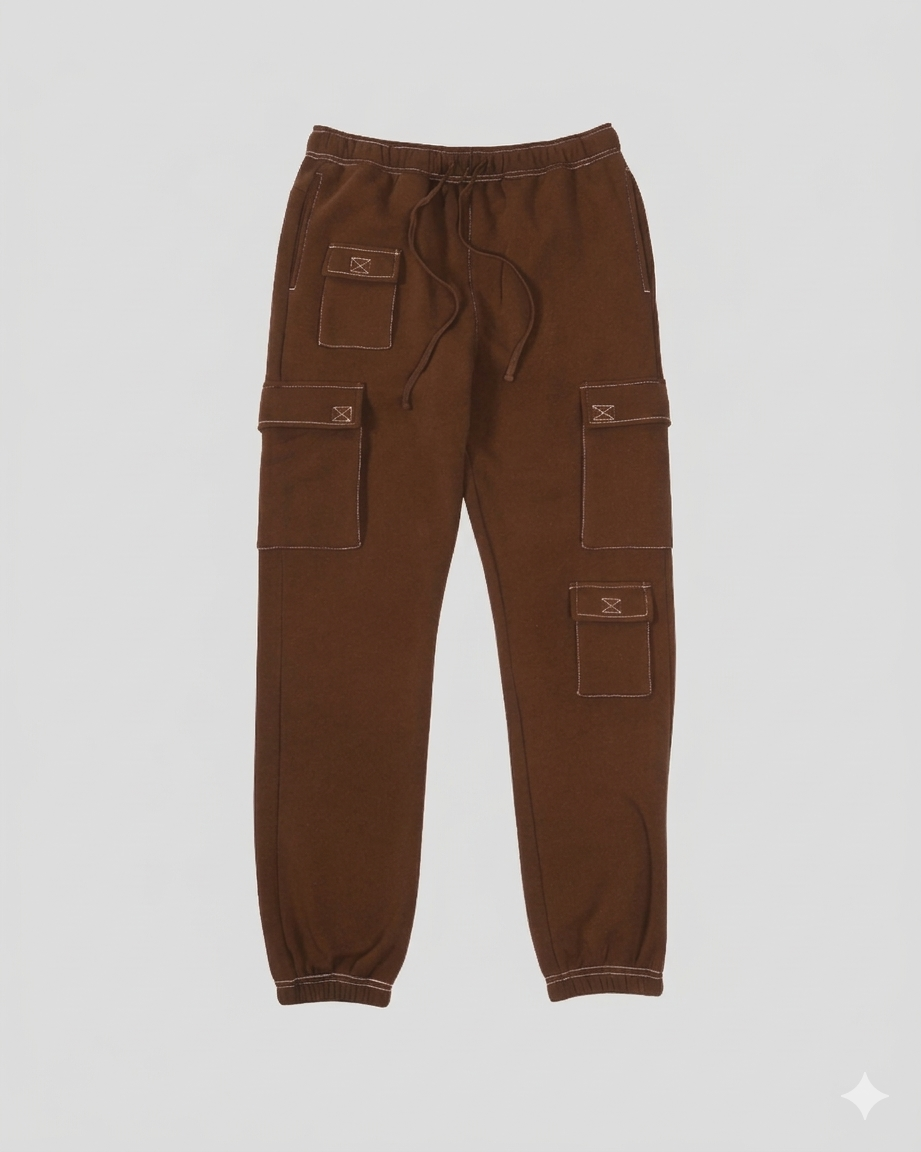 Contrast Stich Cargo Sweatpant | Men's Bottoms | Brooklyn Cloth