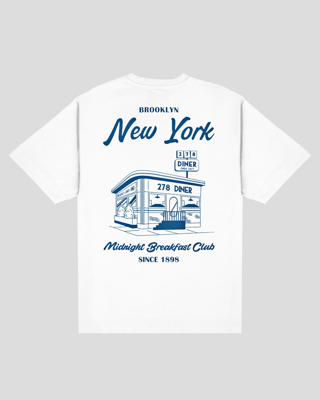 Midnight Breakfast Club Tee - White