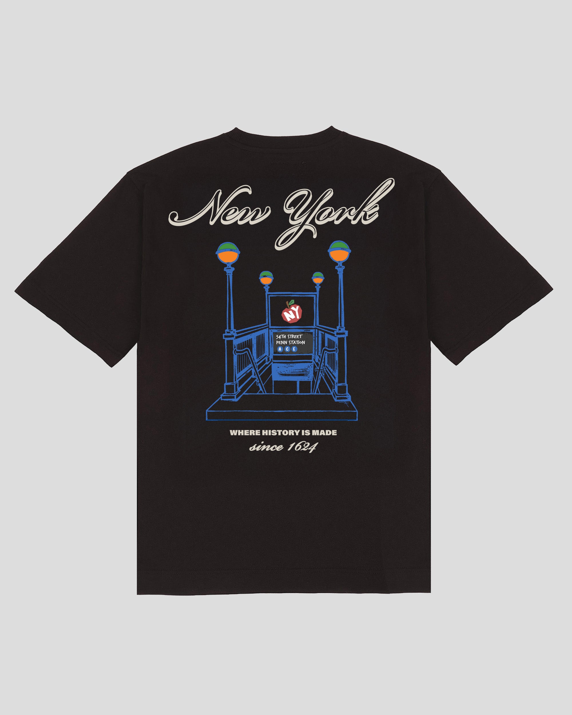 NYC Subway Tee Black
