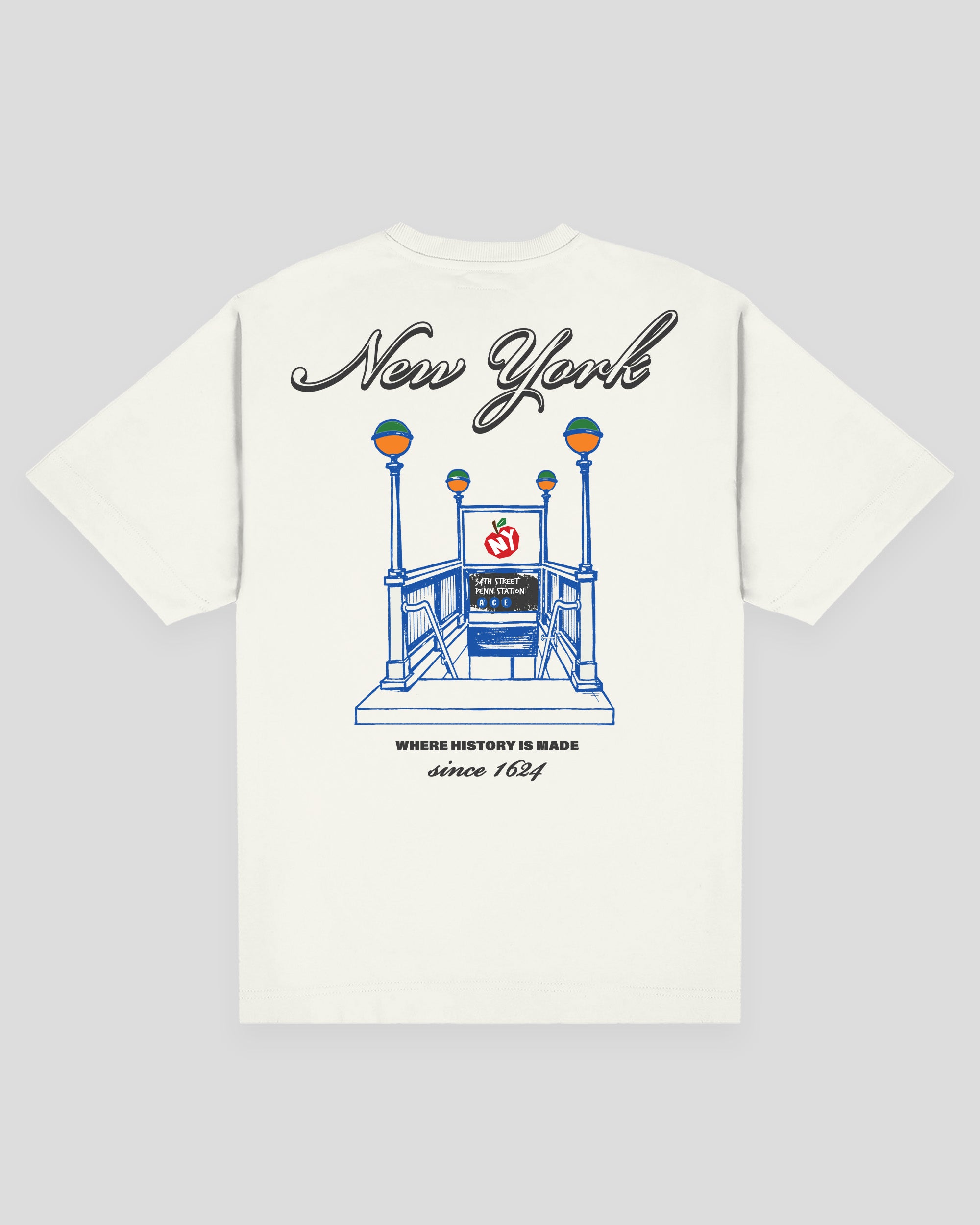 NYC Subway Tee - Ivory White
