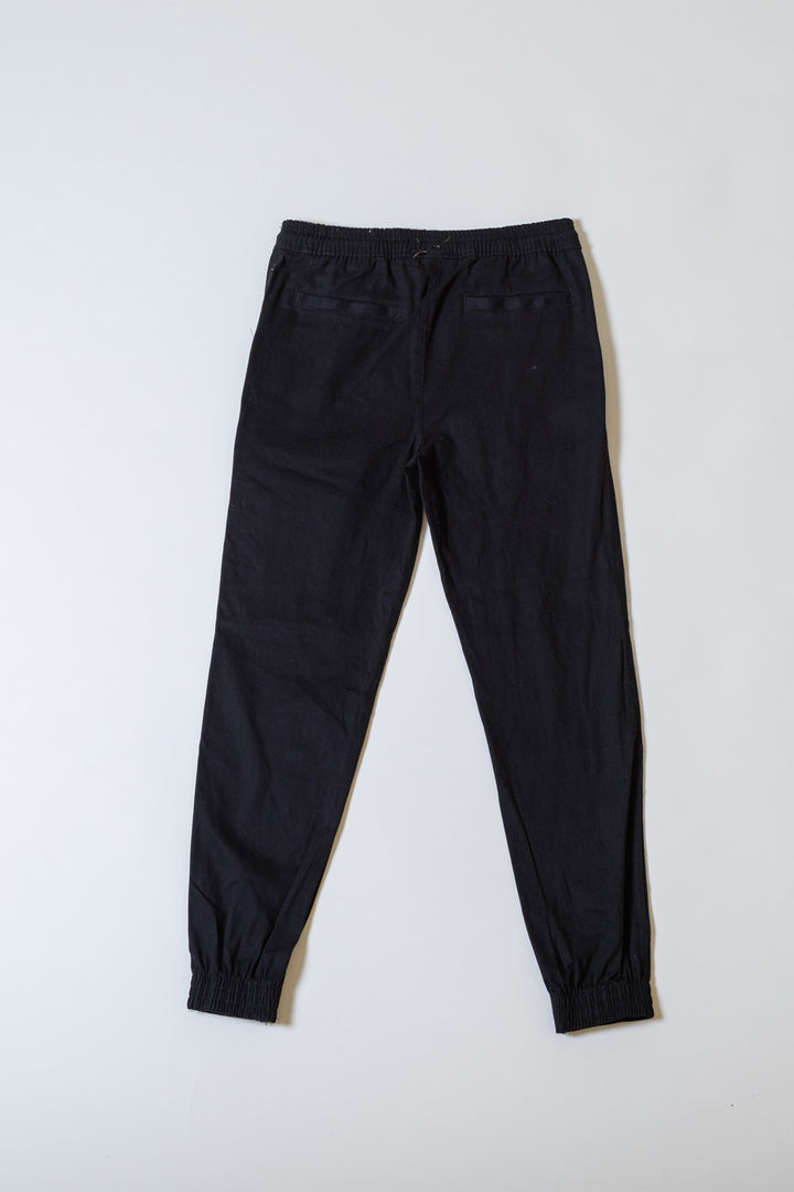 Kids Twill Cargo Jogger Pants
#color_black