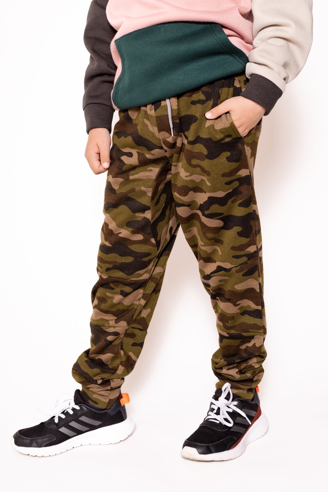 Kids Cool Affordable Camo Fleece Jogger by Brooklyn Cloth